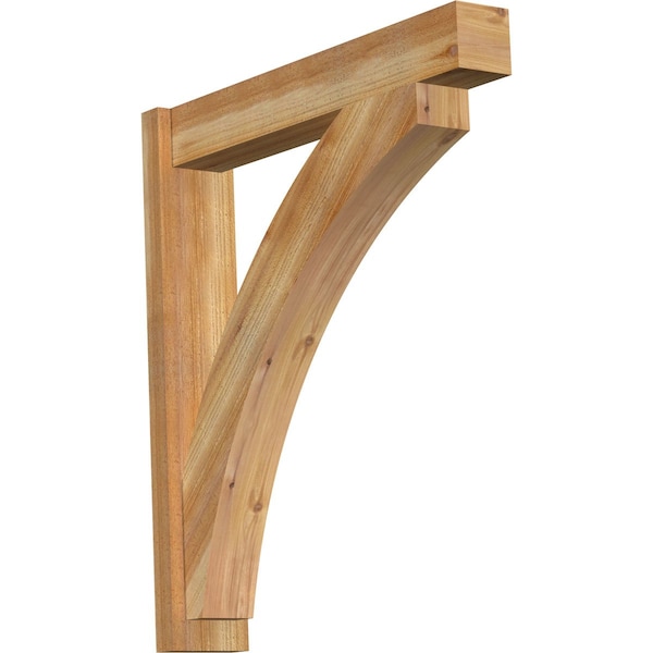 Ekena Millwork Thorton Block Rough Sawn Outlooker, Western Red Cedar, 6"W x 32"D x 36"H OUT06X32X36THR05RWR - main